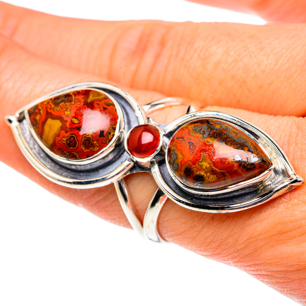 Moroccan Agate Rings handcrafted by Ana Silver Co - RING82006