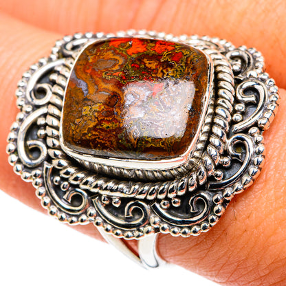 Moroccan Agate Rings handcrafted by Ana Silver Co - RING82007