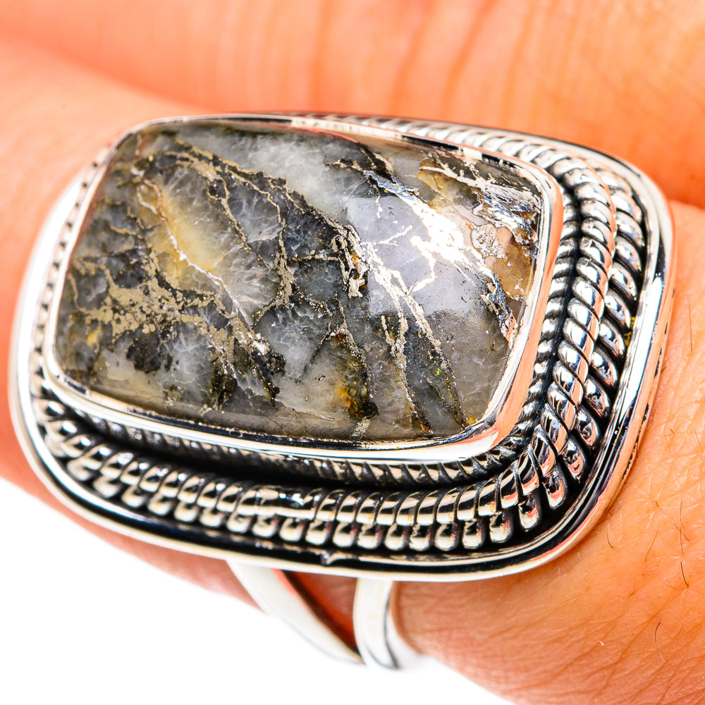Astrophyllite Rings handcrafted by Ana Silver Co - RING82017