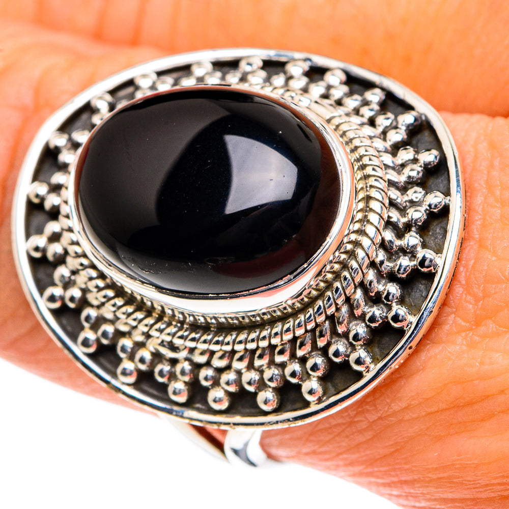 Black Onyx Rings handcrafted by Ana Silver Co - RING82019