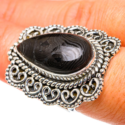Psilomelane Rings handcrafted by Ana Silver Co - RING82020