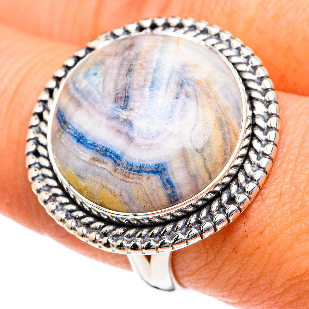 Blue Scheelite Rings handcrafted by Ana Silver Co - RING82028