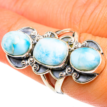 Larimar Rings handcrafted by Ana Silver Co - RING82034