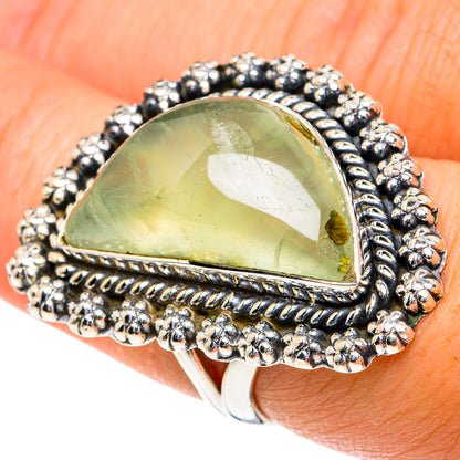 Prehnite Rings handcrafted by Ana Silver Co - RING82035