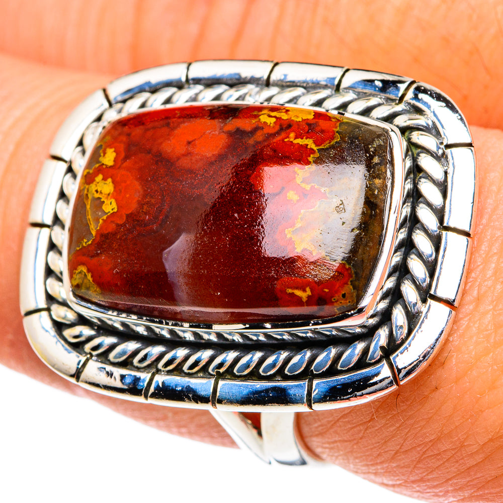 Ocean Jasper Rings handcrafted by Ana Silver Co - RING82038
