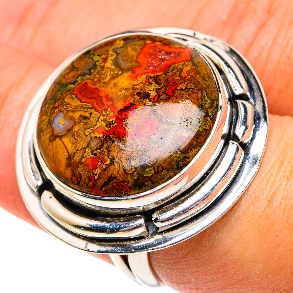 Moroccan Agate Rings handcrafted by Ana Silver Co - RING82041