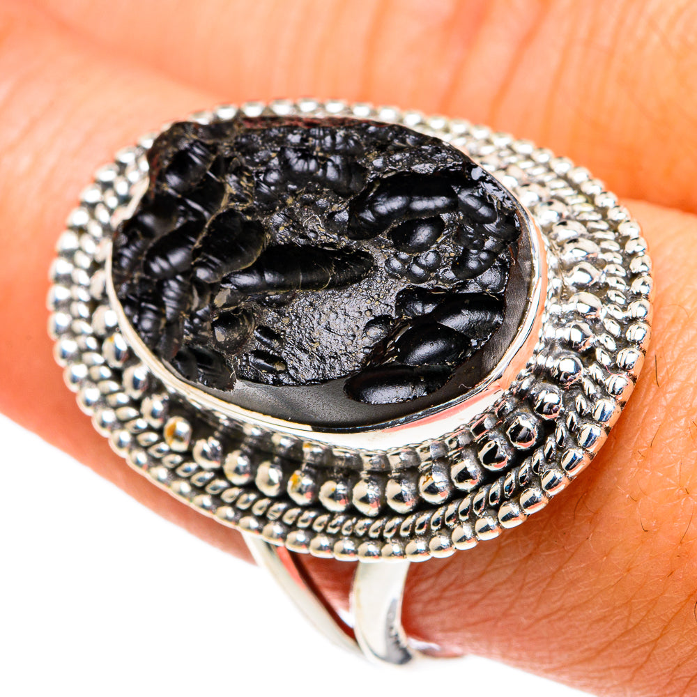 Tektite Rings handcrafted by Ana Silver Co - RING82049