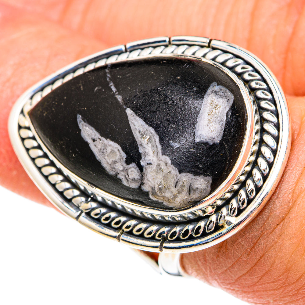 Chrysanthemum Stone Rings handcrafted by Ana Silver Co - RING82050