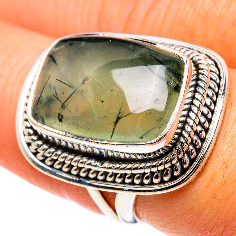 Prehnite Rings handcrafted by Ana Silver Co - RING82065