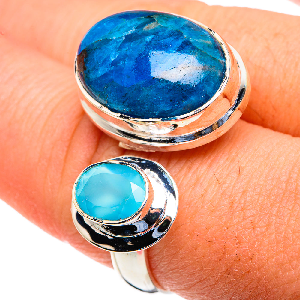 Chrysocolla Rings handcrafted by Ana Silver Co - RING82068