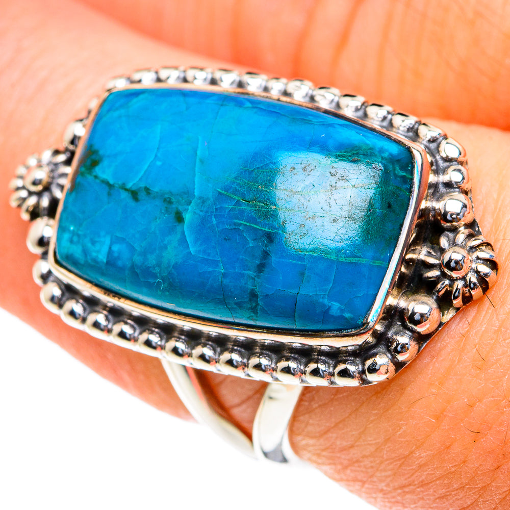 Chrysocolla Rings handcrafted by Ana Silver Co - RING82071