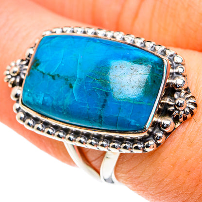 Chrysocolla Rings handcrafted by Ana Silver Co - RING82071