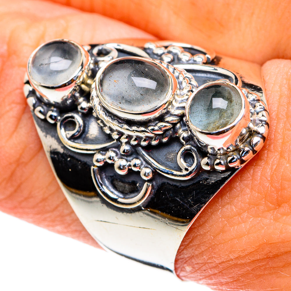 Aquamarine Rings handcrafted by Ana Silver Co - RING82073
