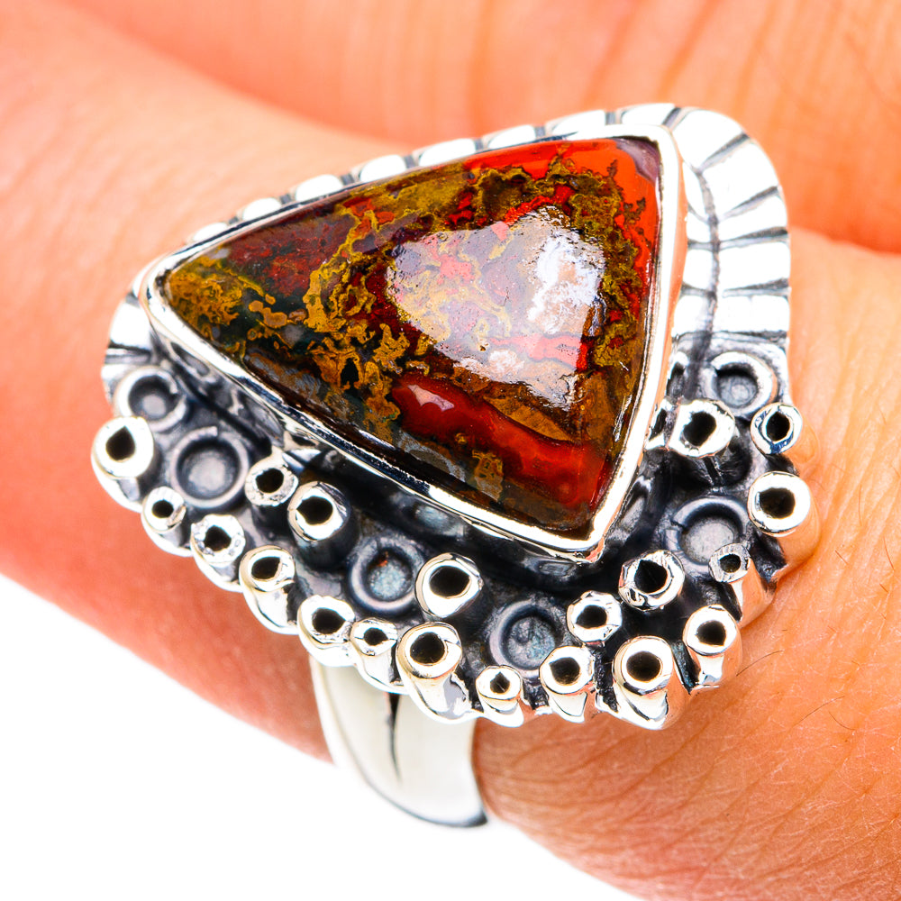 Moroccan Agate Rings handcrafted by Ana Silver Co - RING82083