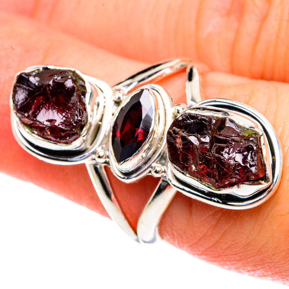 Garnet Rings handcrafted by Ana Silver Co - RING82089
