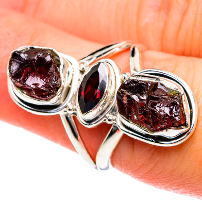 Garnet Rings handcrafted by Ana Silver Co - RING82089