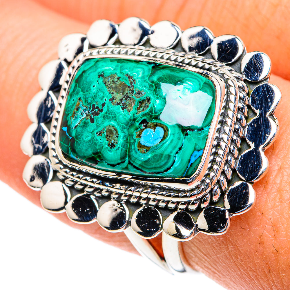 Chrysocolla Rings handcrafted by Ana Silver Co - RING82118