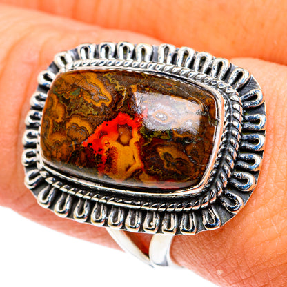 Moroccan Agate Rings handcrafted by Ana Silver Co - RING82122