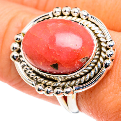Rhodonite Rings handcrafted by Ana Silver Co - RING82128