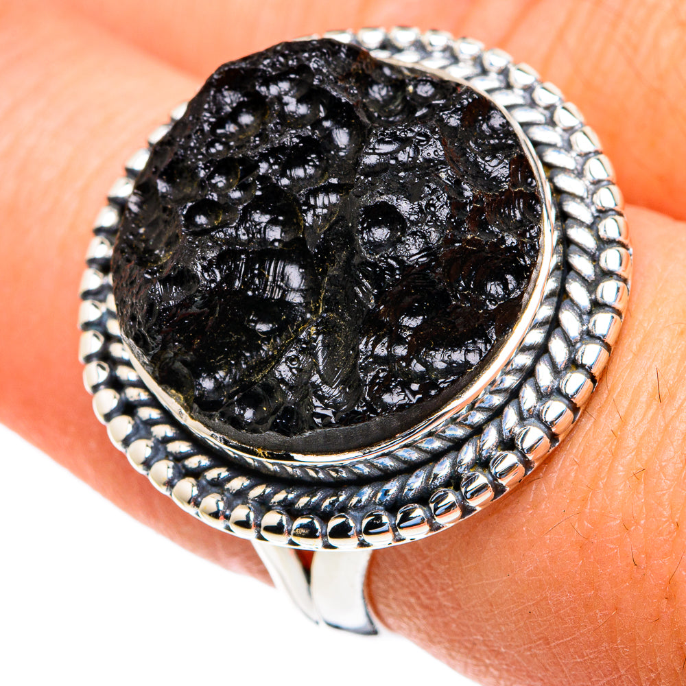 Tektite Rings handcrafted by Ana Silver Co - RING82133