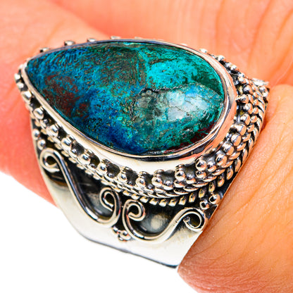 Chrysocolla Rings handcrafted by Ana Silver Co - RING82147
