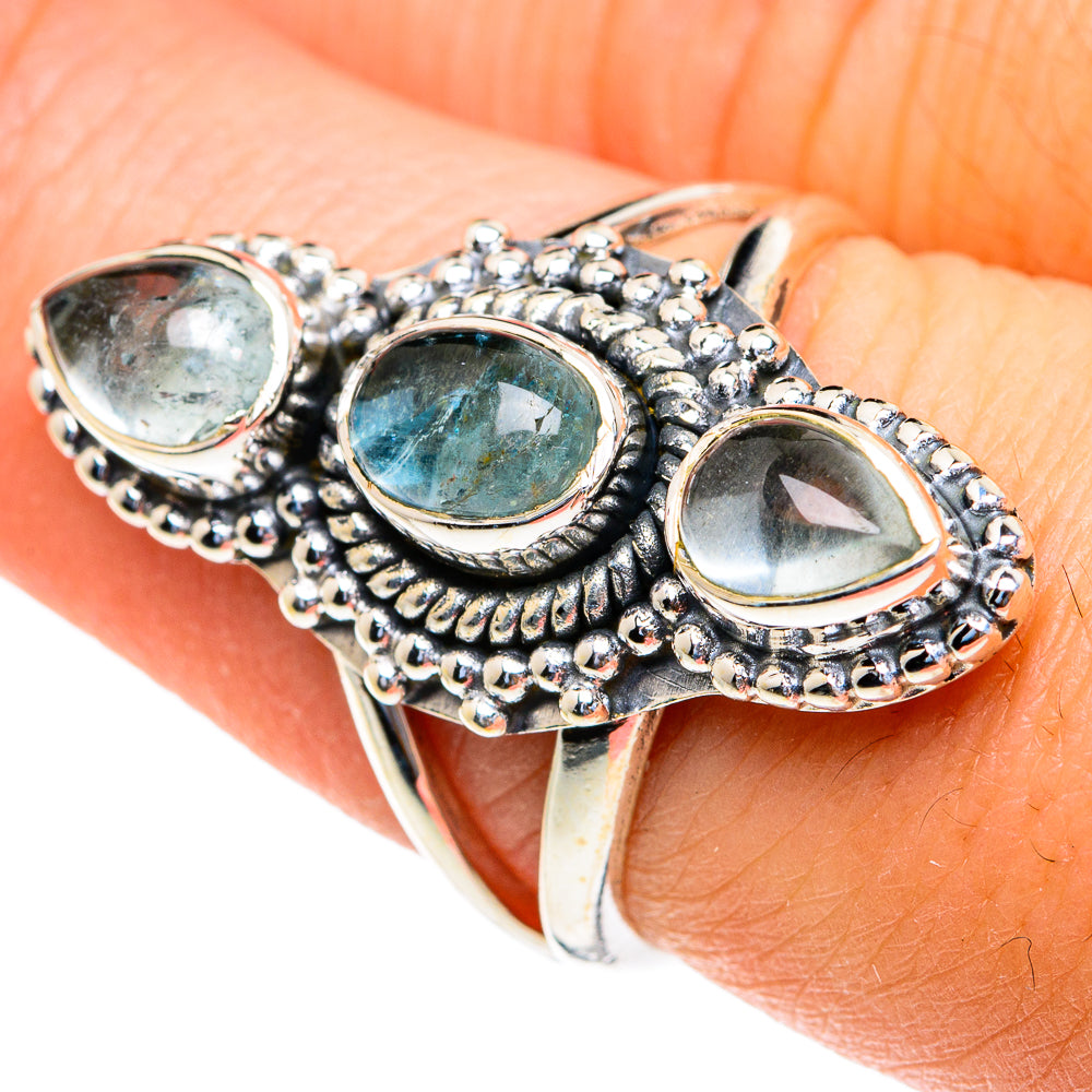 Aquamarine Rings handcrafted by Ana Silver Co - RING82152