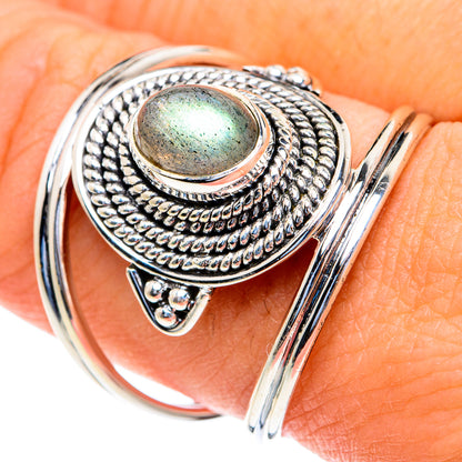 Labradorite Rings handcrafted by Ana Silver Co - RING82153