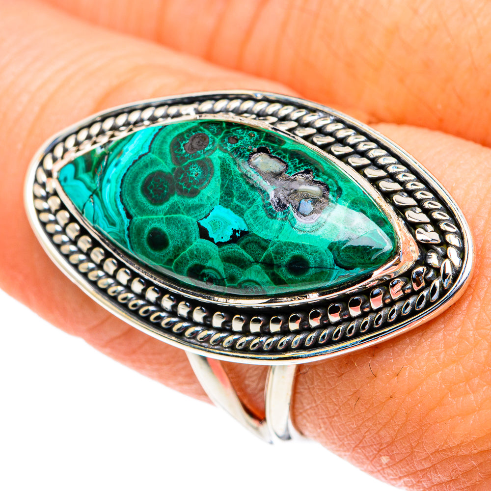 Chrysocolla Rings handcrafted by Ana Silver Co - RING82154