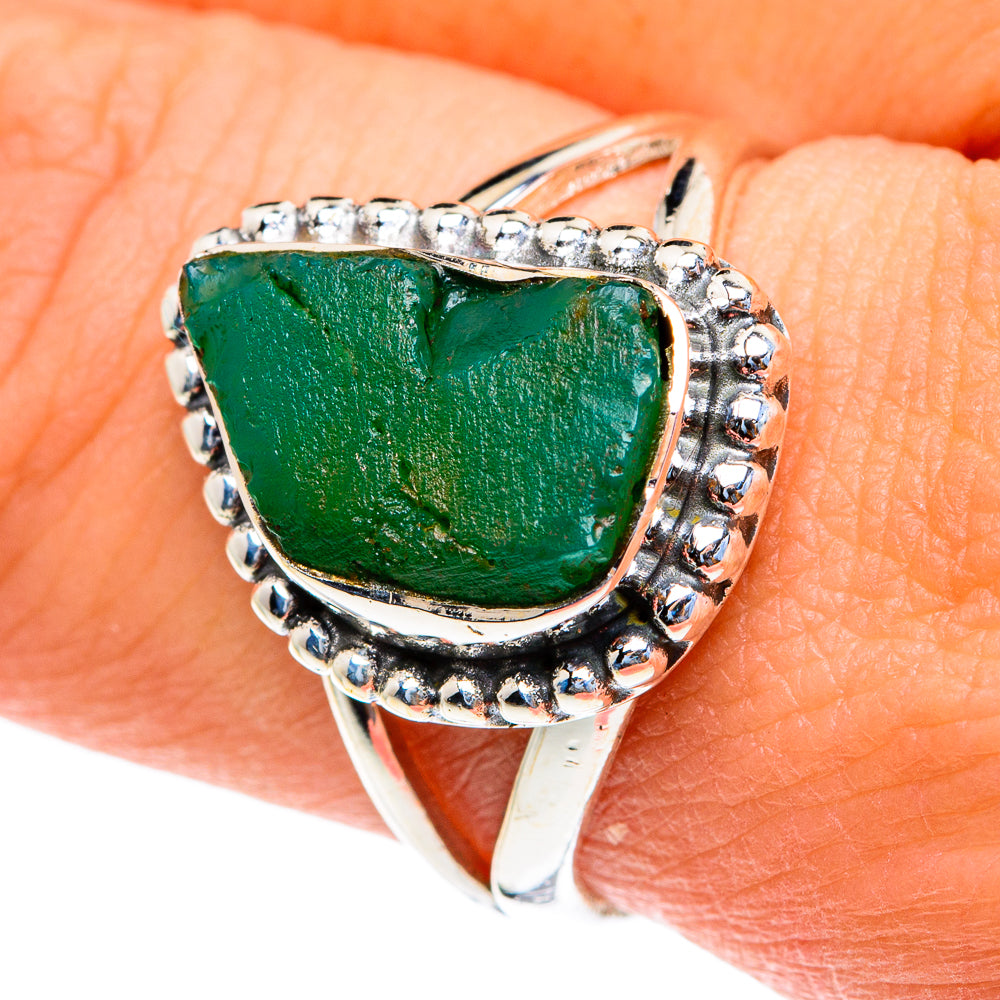 Chrysoprase Rings handcrafted by Ana Silver Co - RING82155