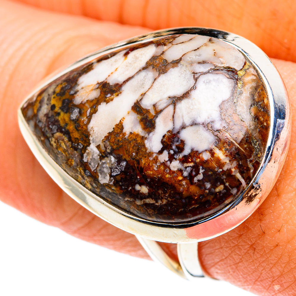 Peanut Wood Jasper Rings handcrafted by Ana Silver Co - RING82159