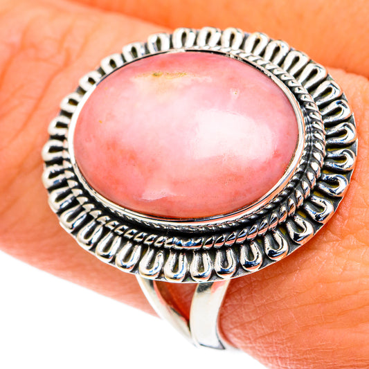 Pink Opal Rings handcrafted by Ana Silver Co - RING82164
