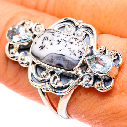Dendritic Opal Rings handcrafted by Ana Silver Co - RING82173