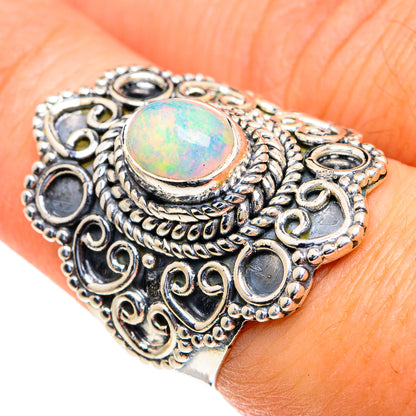 Ethiopian Opal Rings handcrafted by Ana Silver Co - RING82175