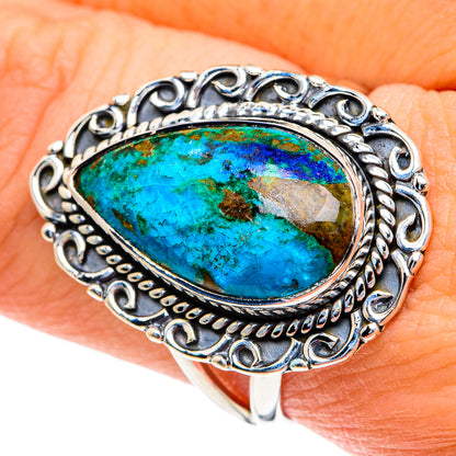 Chrysocolla Rings handcrafted by Ana Silver Co - RING82179