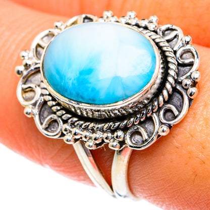 Larimar Rings handcrafted by Ana Silver Co - RING82186