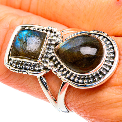 Labradorite Rings handcrafted by Ana Silver Co - RING82192