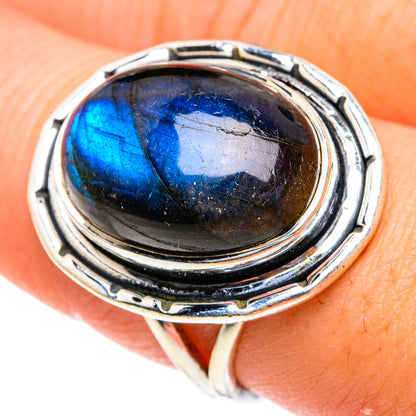 Labradorite Rings handcrafted by Ana Silver Co - RING82193