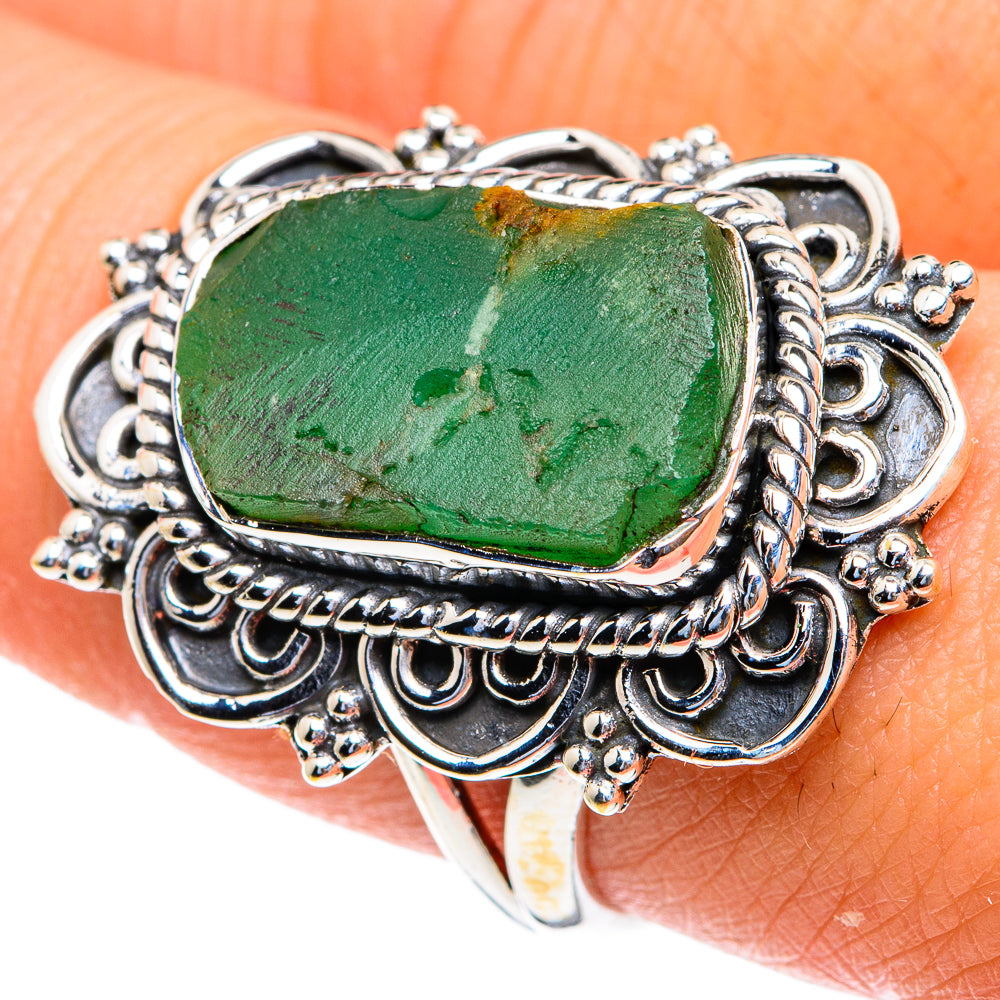 Chrysoprase Rings handcrafted by Ana Silver Co - RING82204