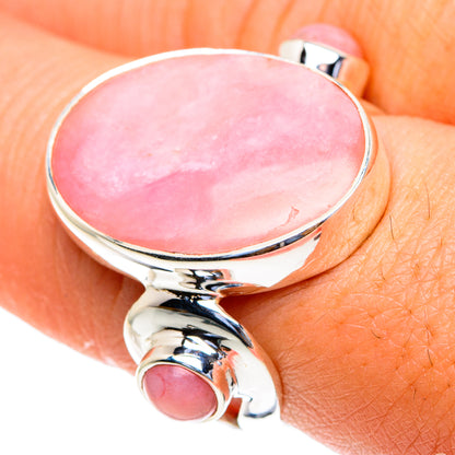 Pink Opal Rings handcrafted by Ana Silver Co - RING82212