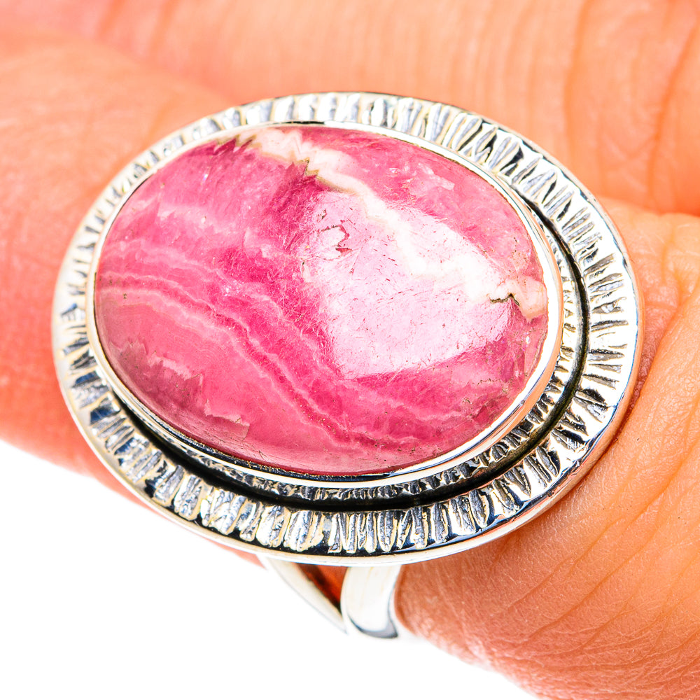 Rhodochrosite Rings handcrafted by Ana Silver Co - RING82213