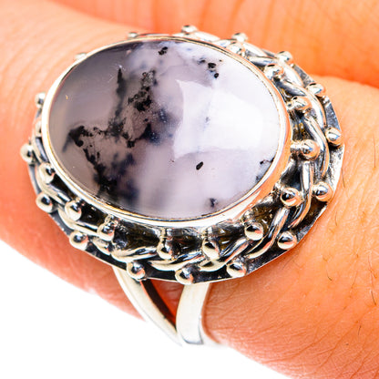 Dendritic Opal Rings handcrafted by Ana Silver Co - RING82220