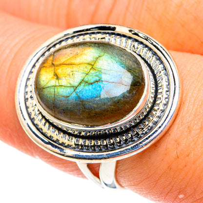 Labradorite Rings handcrafted by Ana Silver Co - RING82223