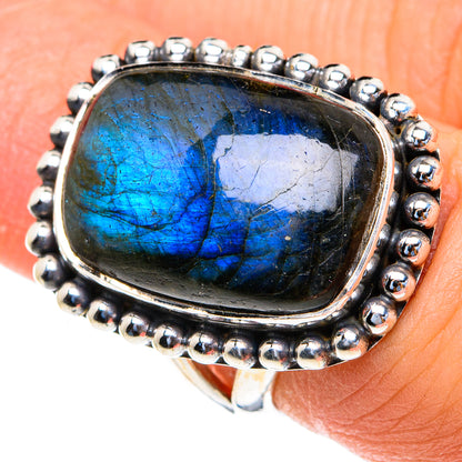 Labradorite Rings handcrafted by Ana Silver Co - RING82229