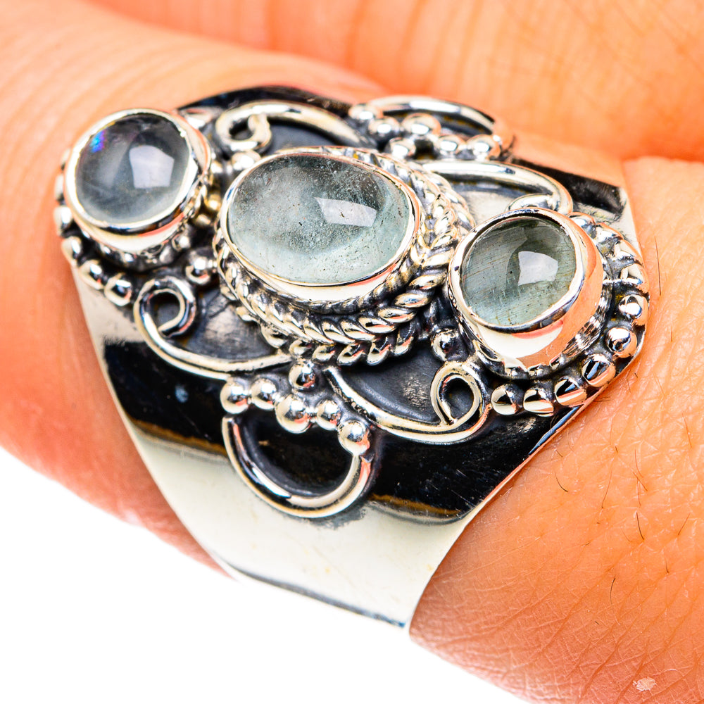 Aquamarine Rings handcrafted by Ana Silver Co - RING82230