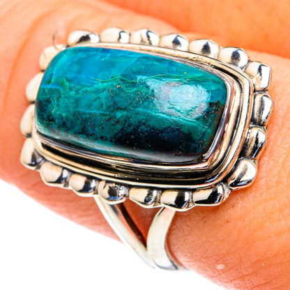 Chrysocolla Rings handcrafted by Ana Silver Co - RING82231