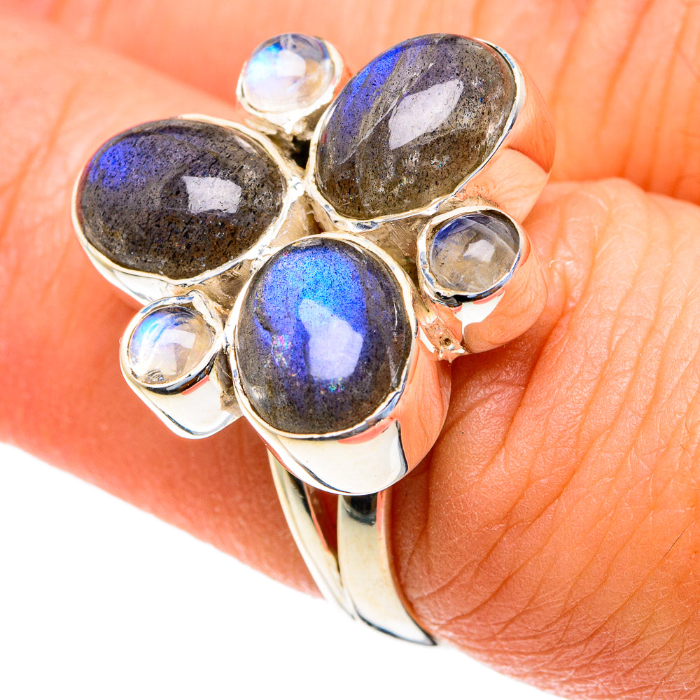 Labradorite Rings handcrafted by Ana Silver Co - RING82232