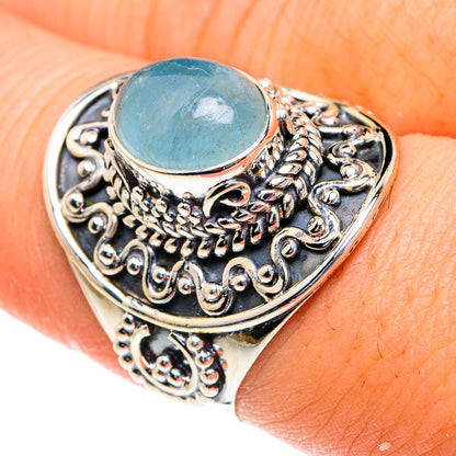 Aquamarine Rings handcrafted by Ana Silver Co - RING82236