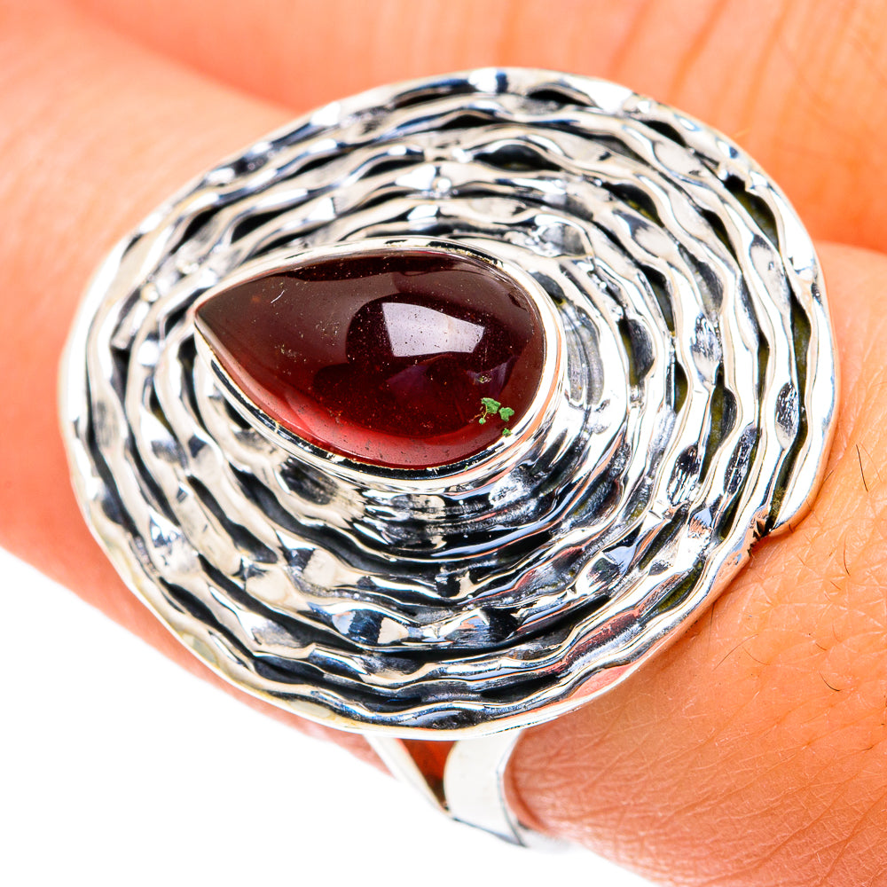 Garnet Rings handcrafted by Ana Silver Co - RING82247