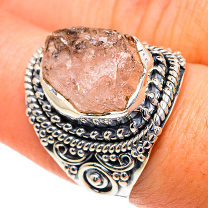 Rose Quartz Rings handcrafted by Ana Silver Co - RING82249