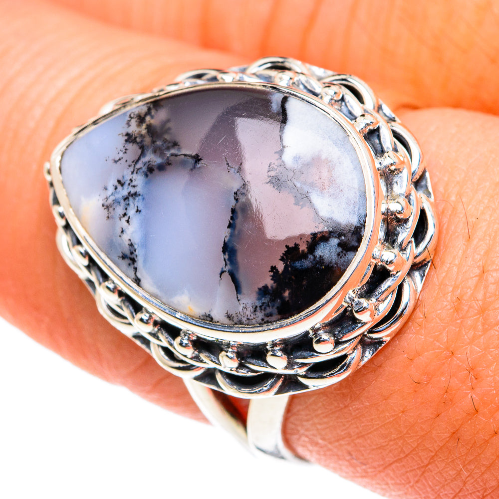 Dendritic Opal Rings handcrafted by Ana Silver Co - RING82255